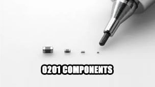 How do PCBA manufacturers handle small components such as 0201?