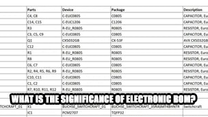 What is the significance of Electronic BOM?