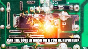 Can the solder mask on a PCB be repaired?