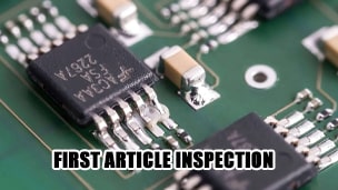 How does first article inspection improve production quality?