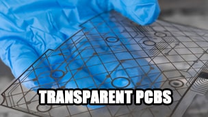 What are the substrate materials for transparent PCBs?