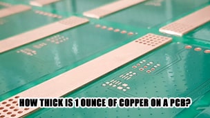 How thick is 1 ounce of copper on a PCB?